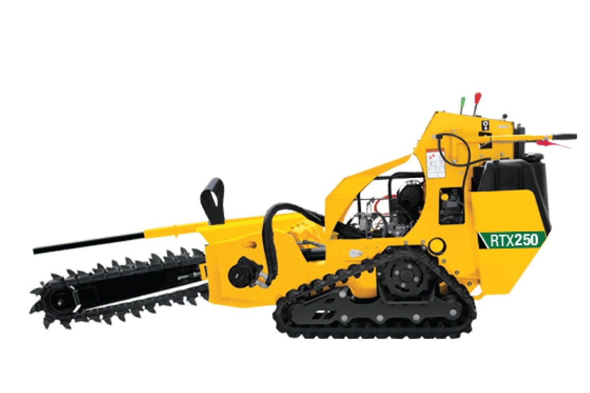 Self propelled trencher available for rent